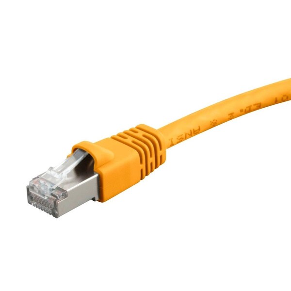 Cat6A Ethernet Patch Cable - Snagless RJ45_ 550Mhz_ STP_ Pure Bare Cop